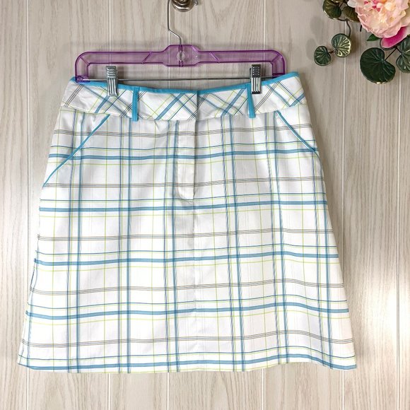 Tail Pants - Tail White Plaid Tennis Golf Skort Women's Size 10
